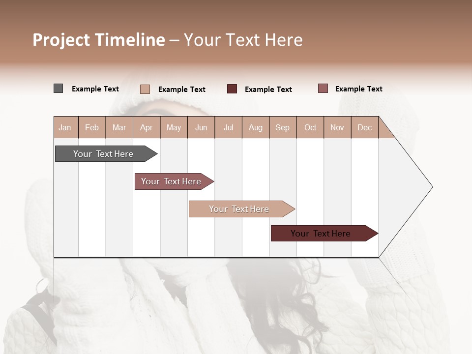 Caucasian Winter Attractive PowerPoint Template