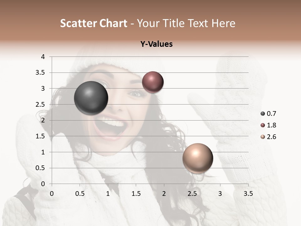 Caucasian Winter Attractive PowerPoint Template