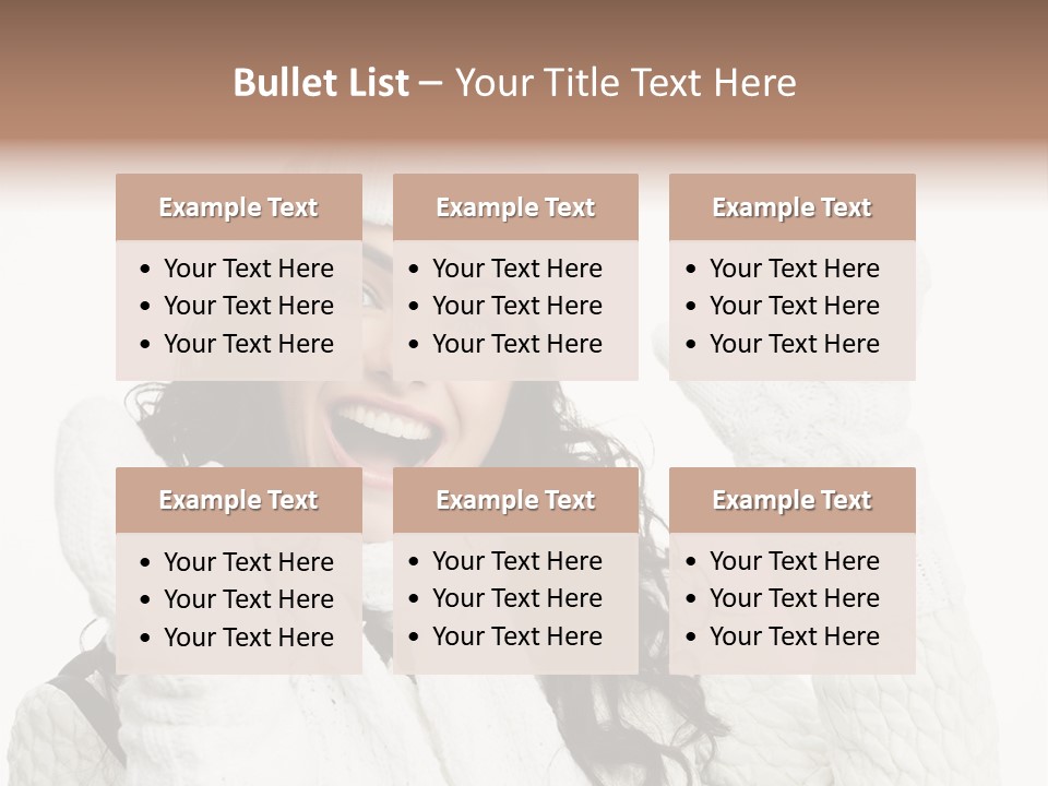 Caucasian Winter Attractive PowerPoint Template