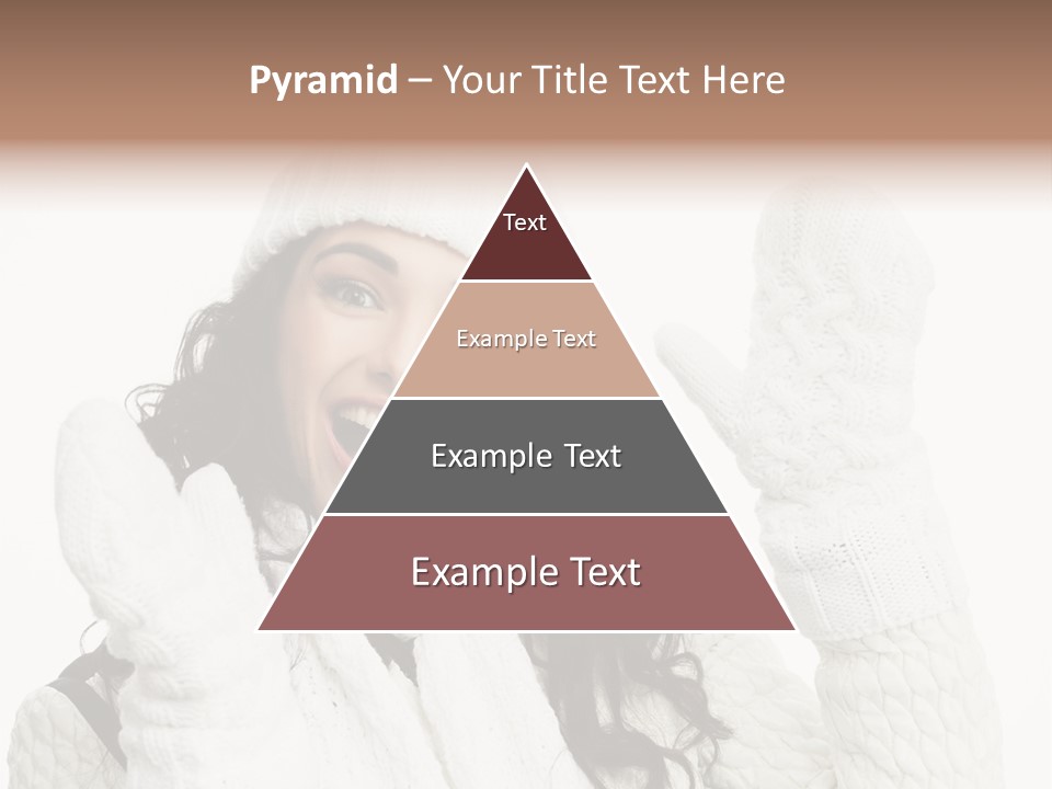 Caucasian Winter Attractive PowerPoint Template