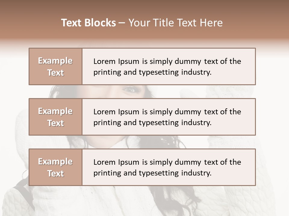 Caucasian Winter Attractive PowerPoint Template