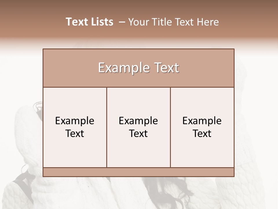 Caucasian Winter Attractive PowerPoint Template