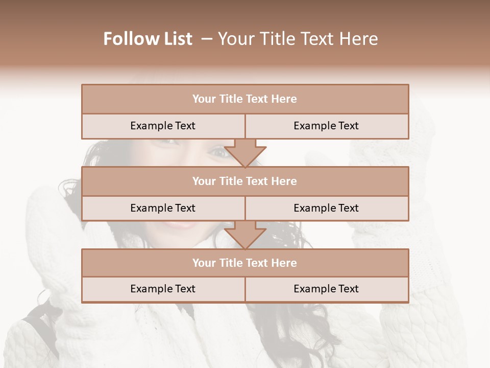 Caucasian Winter Attractive PowerPoint Template