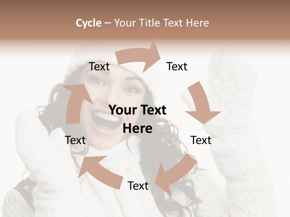 Caucasian Winter Attractive PowerPoint Template