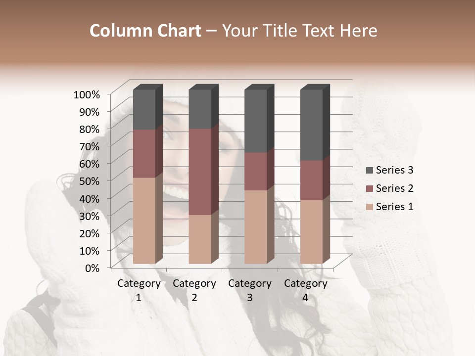 Caucasian Winter Attractive PowerPoint Template