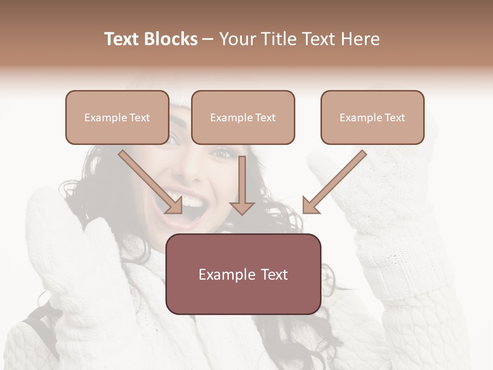 Caucasian Winter Attractive PowerPoint Template