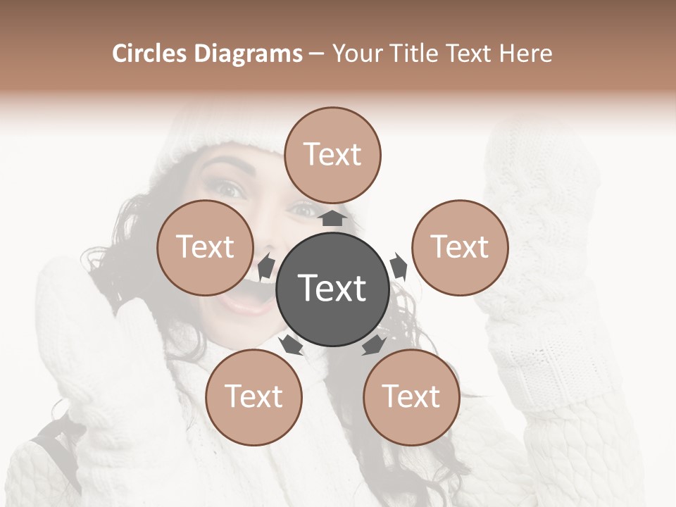 Caucasian Winter Attractive PowerPoint Template