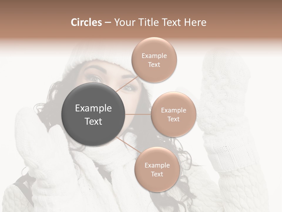 Caucasian Winter Attractive PowerPoint Template