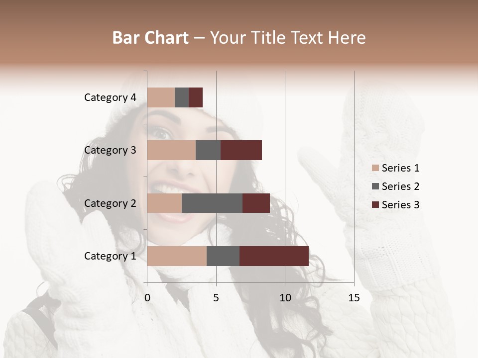 Caucasian Winter Attractive PowerPoint Template