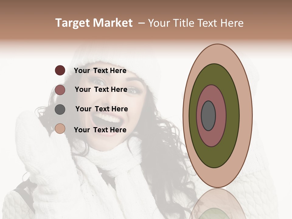 Caucasian Winter Attractive PowerPoint Template
