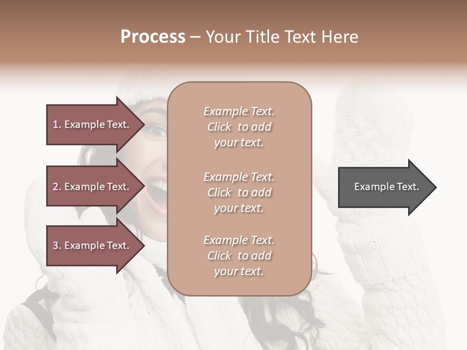 Caucasian Winter Attractive PowerPoint Template