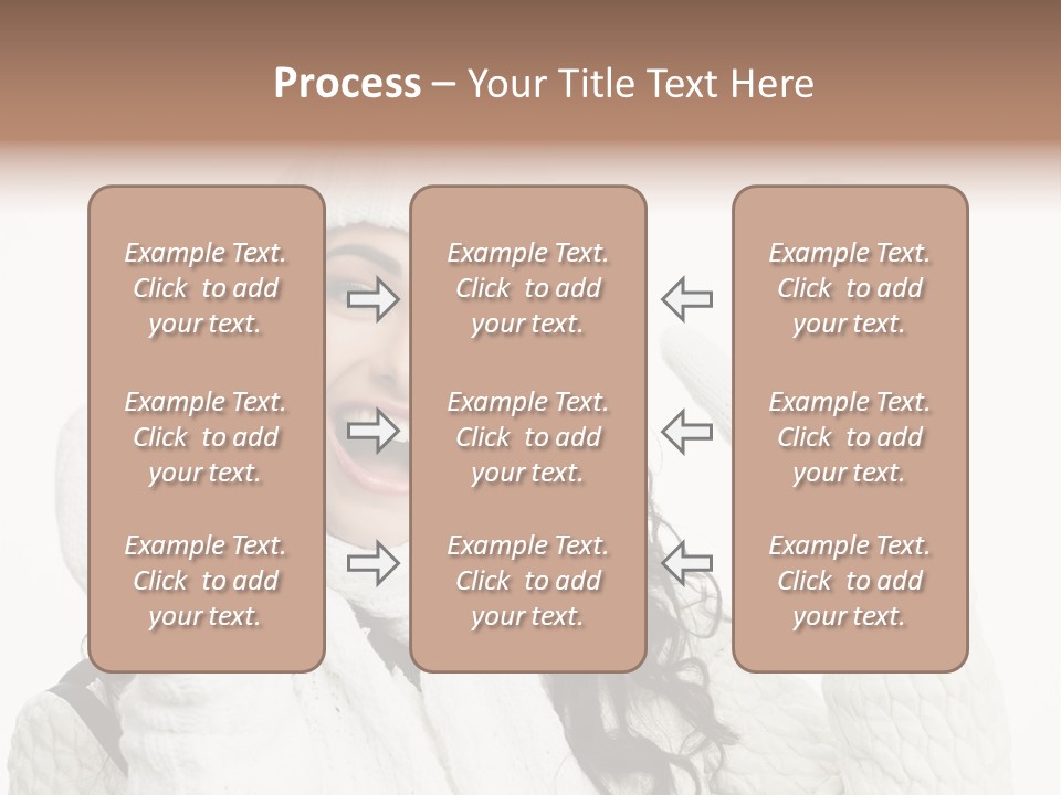 Caucasian Winter Attractive PowerPoint Template