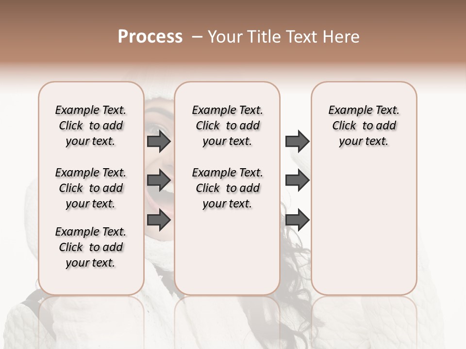 Caucasian Winter Attractive PowerPoint Template