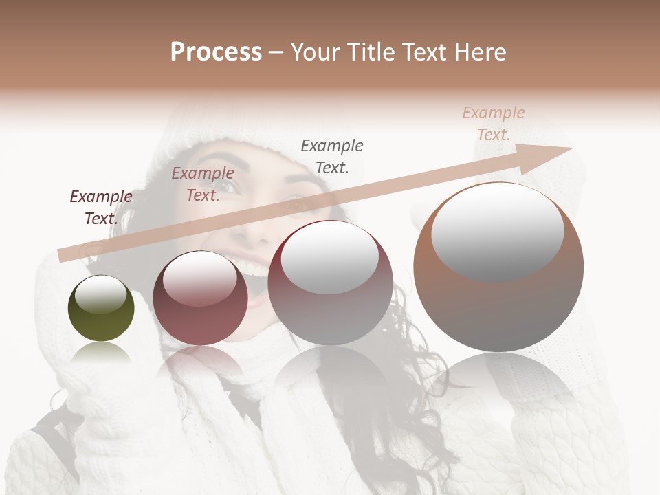 Caucasian Winter Attractive PowerPoint Template