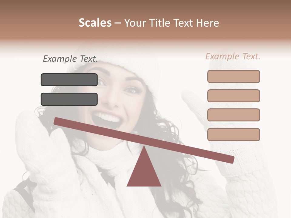 Caucasian Winter Attractive PowerPoint Template