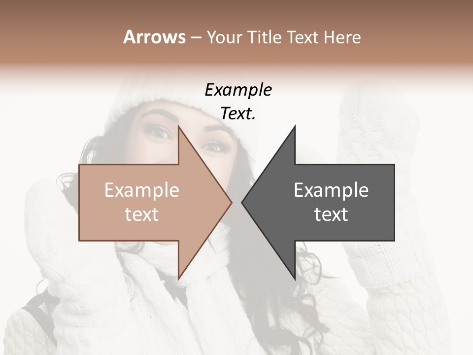 Caucasian Winter Attractive PowerPoint Template