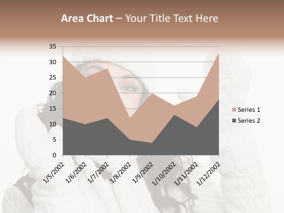 Caucasian Winter Attractive PowerPoint Template