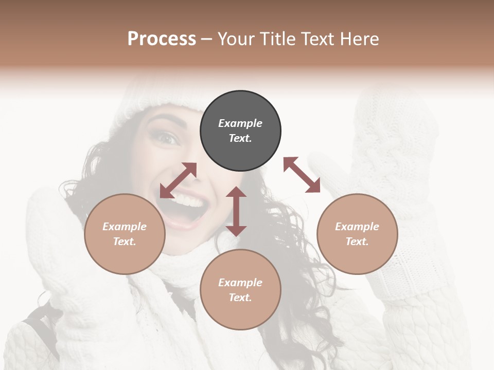 Caucasian Winter Attractive PowerPoint Template