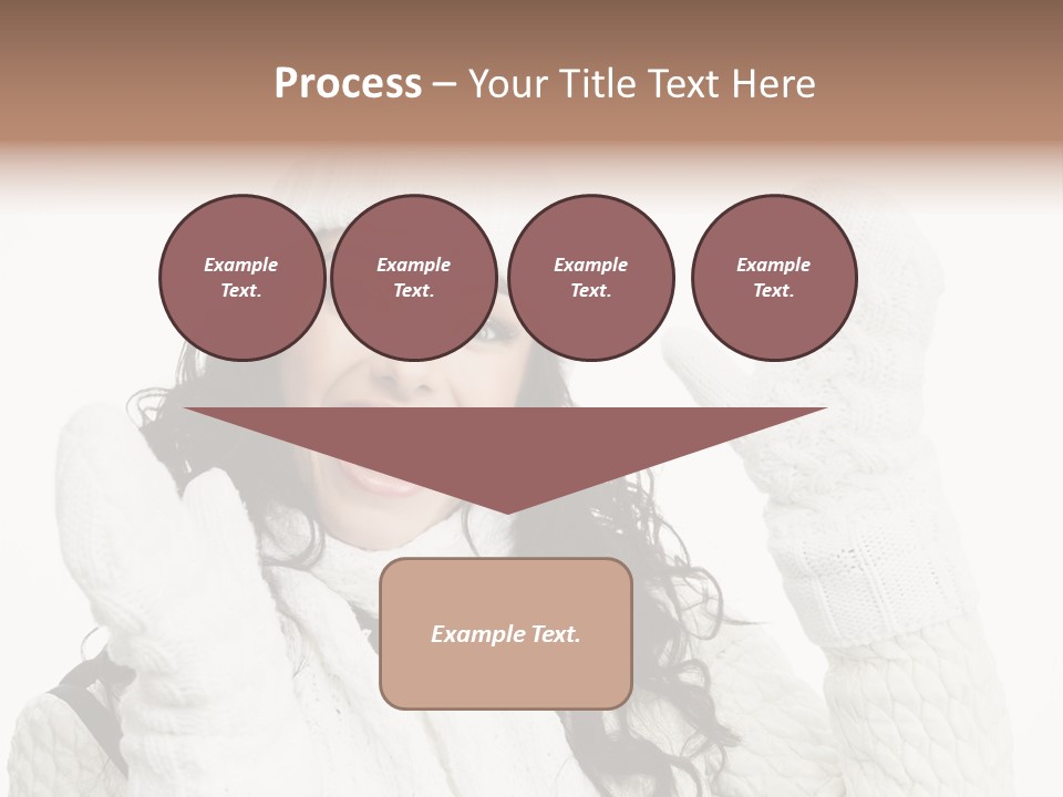 Caucasian Winter Attractive PowerPoint Template