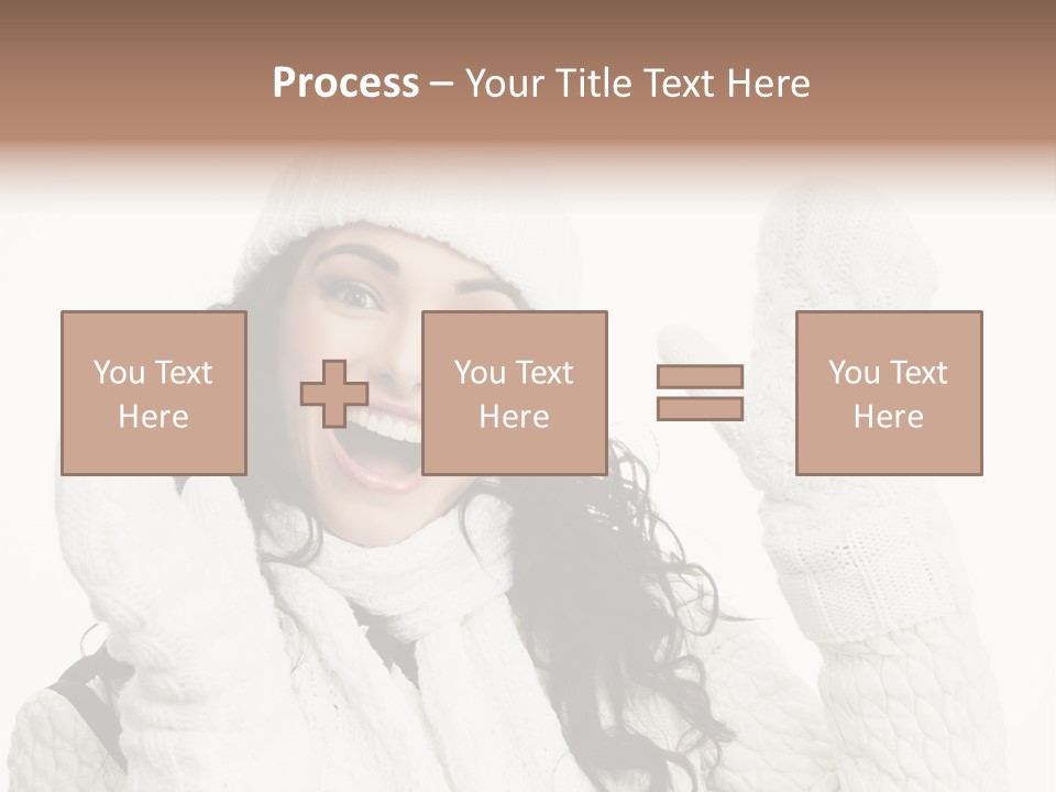 Caucasian Winter Attractive PowerPoint Template