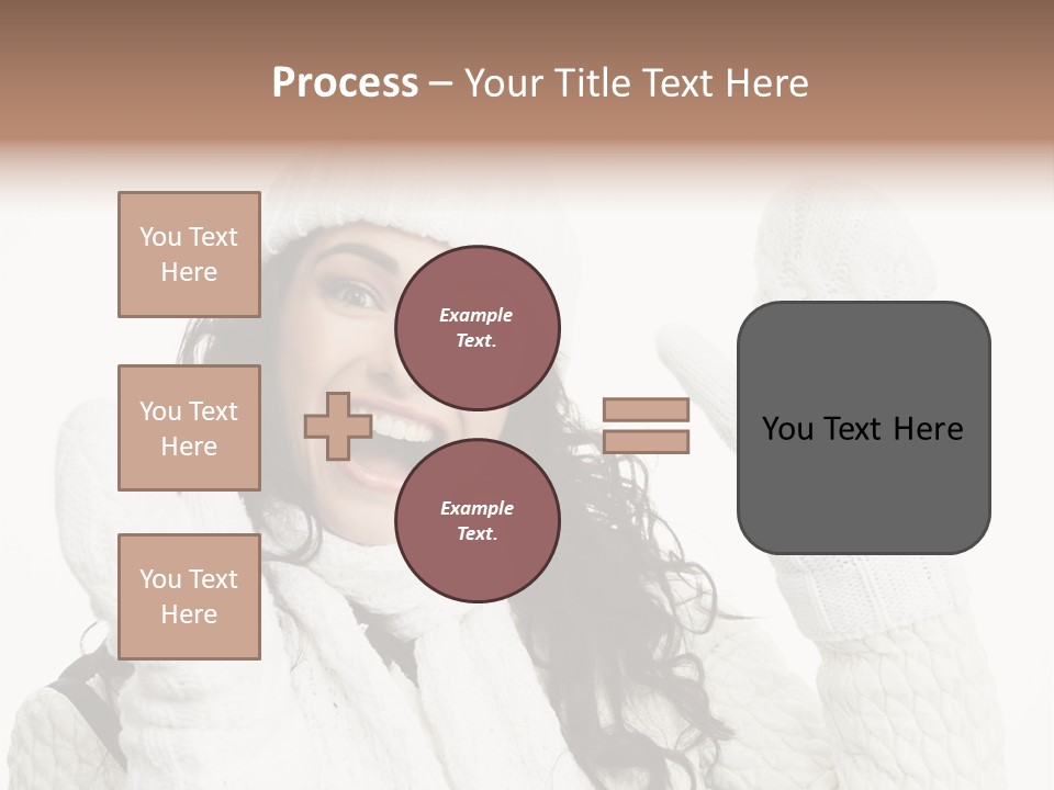 Caucasian Winter Attractive PowerPoint Template