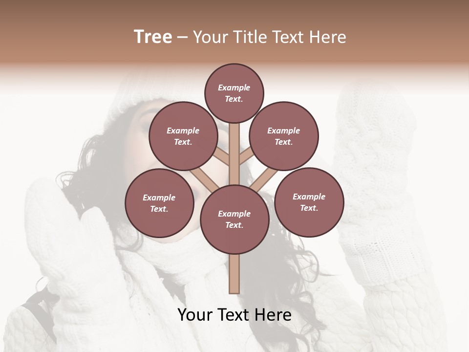 Caucasian Winter Attractive PowerPoint Template