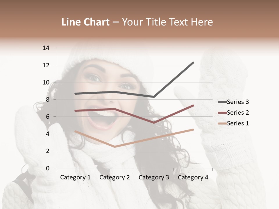 Caucasian Winter Attractive PowerPoint Template