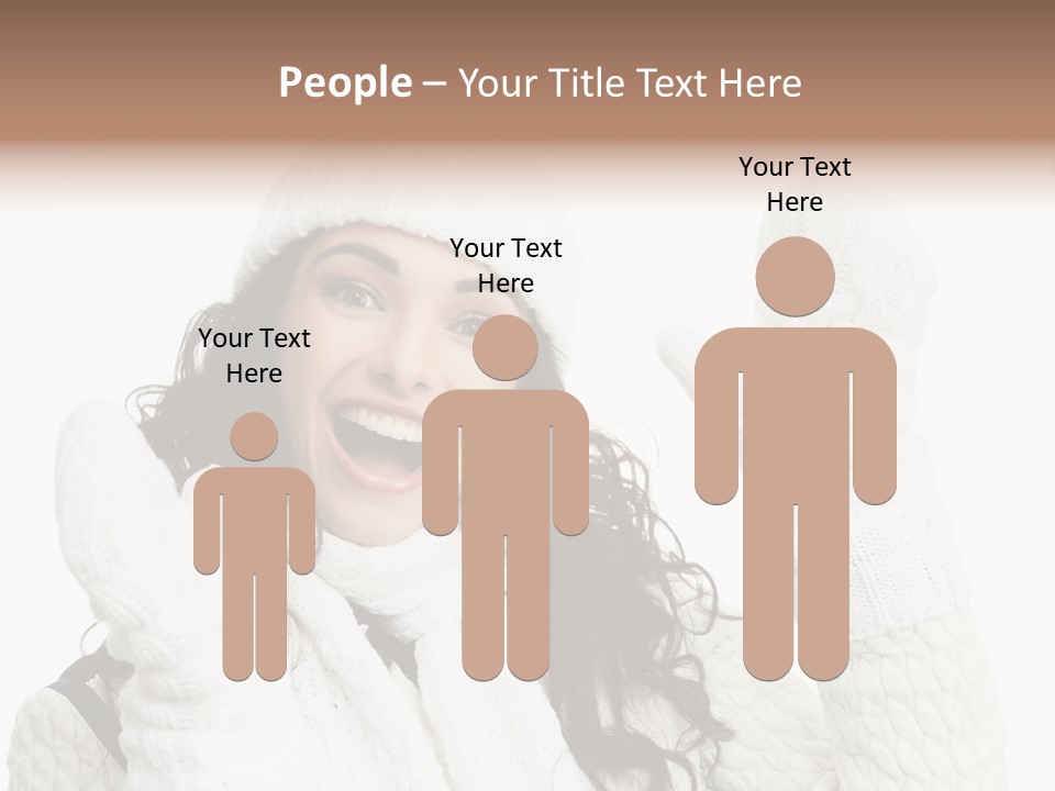 Caucasian Winter Attractive PowerPoint Template