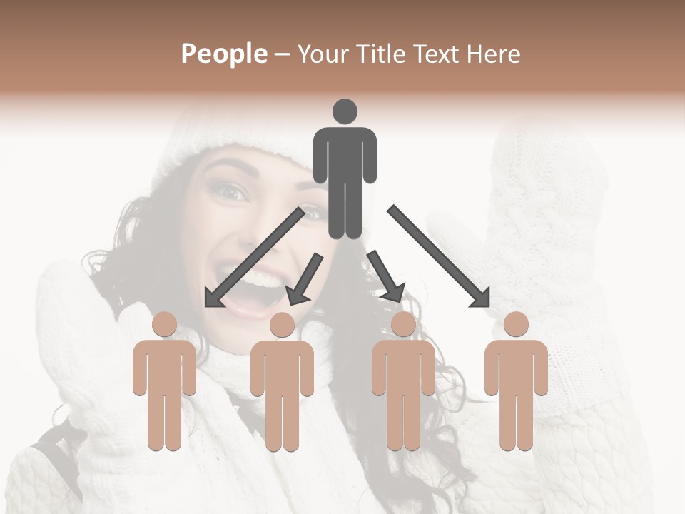 Caucasian Winter Attractive PowerPoint Template