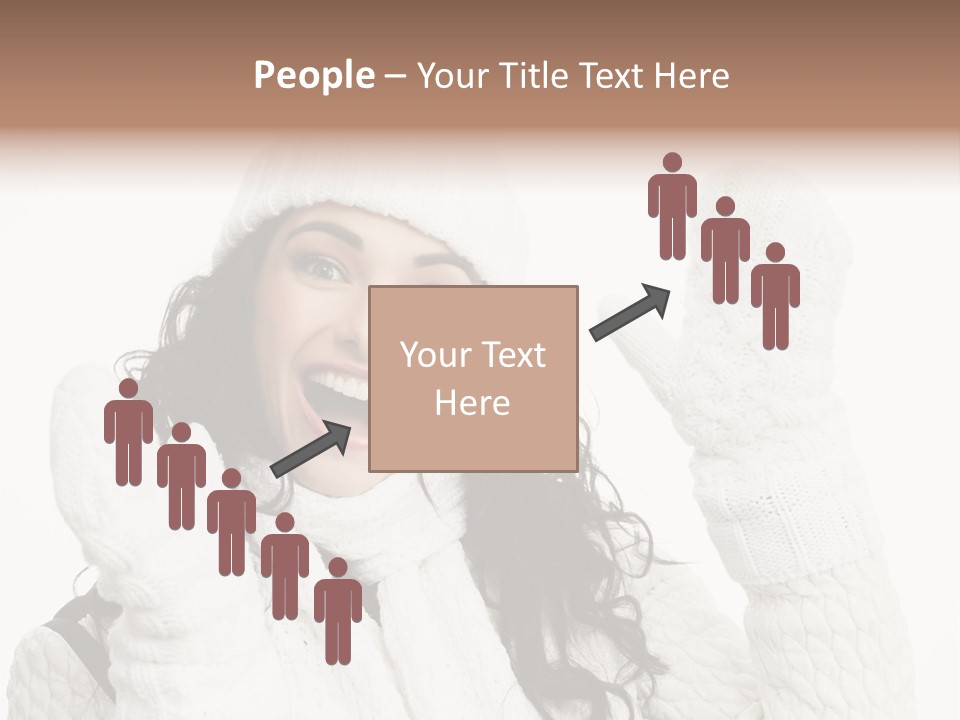 Caucasian Winter Attractive PowerPoint Template