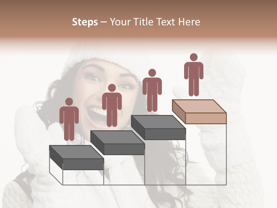 Caucasian Winter Attractive PowerPoint Template