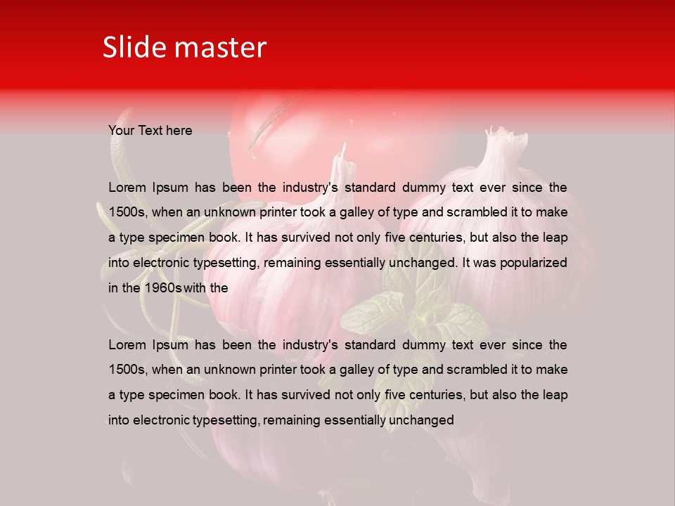 Flavoring Cooking Homegrown PowerPoint Template