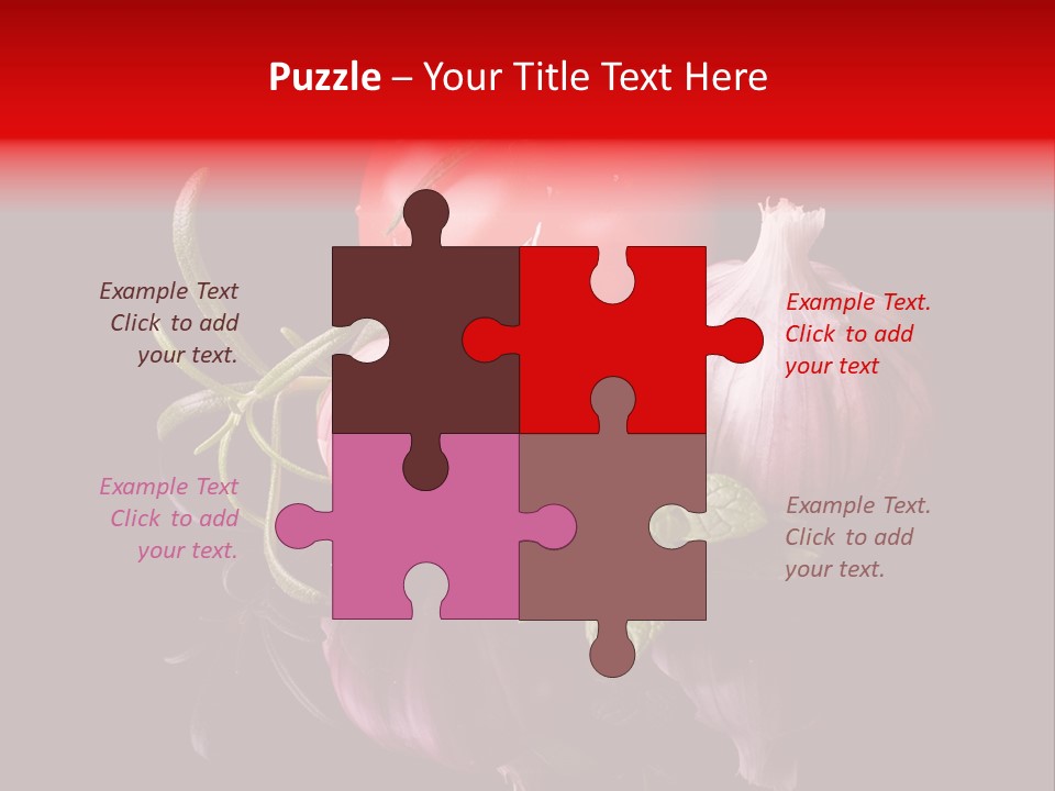 Flavoring Cooking Homegrown PowerPoint Template