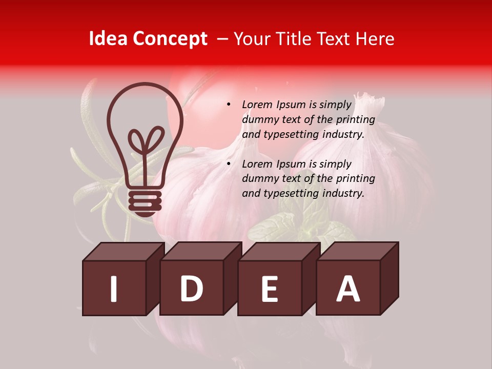Flavoring Cooking Homegrown PowerPoint Template