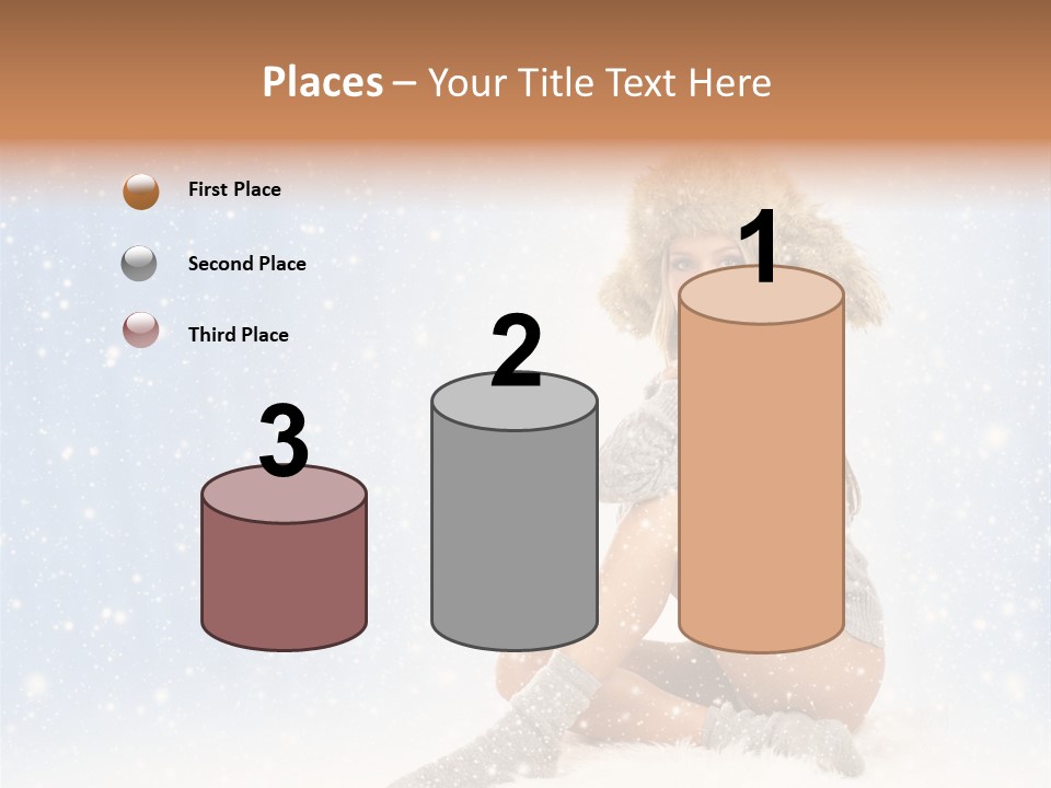 Warm Y Snow PowerPoint Template
