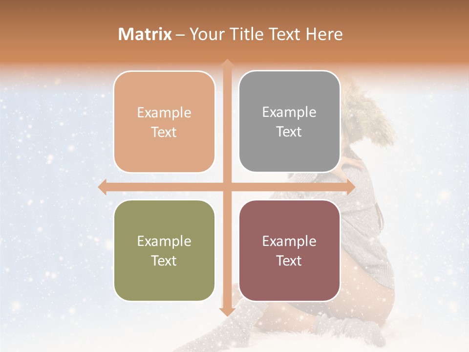 Warm Y Snow PowerPoint Template