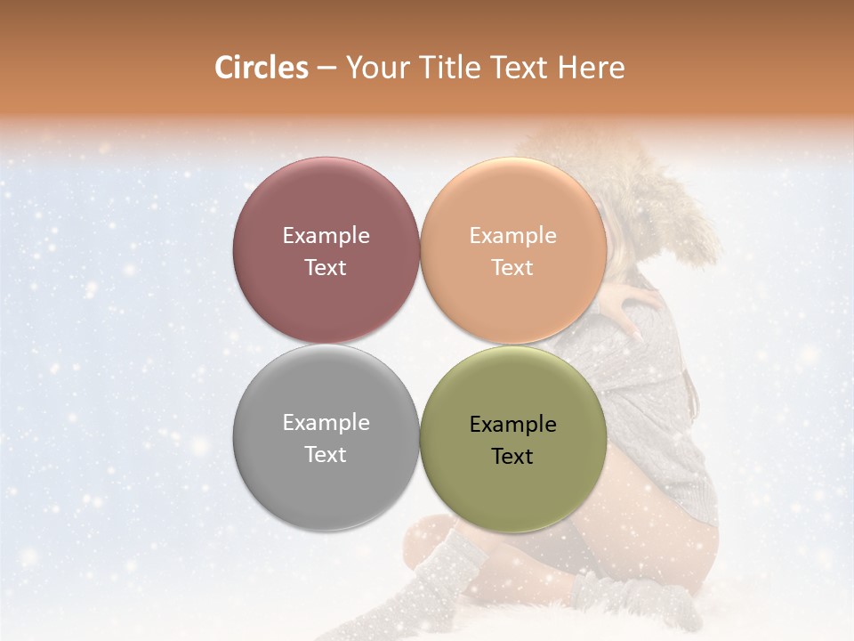 Warm Y Snow PowerPoint Template