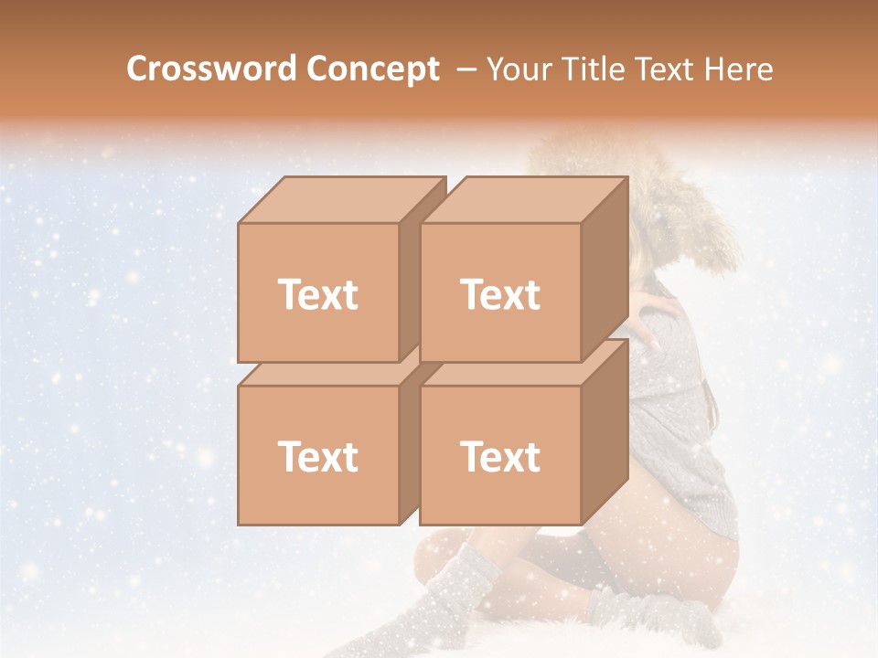 Warm Y Snow PowerPoint Template