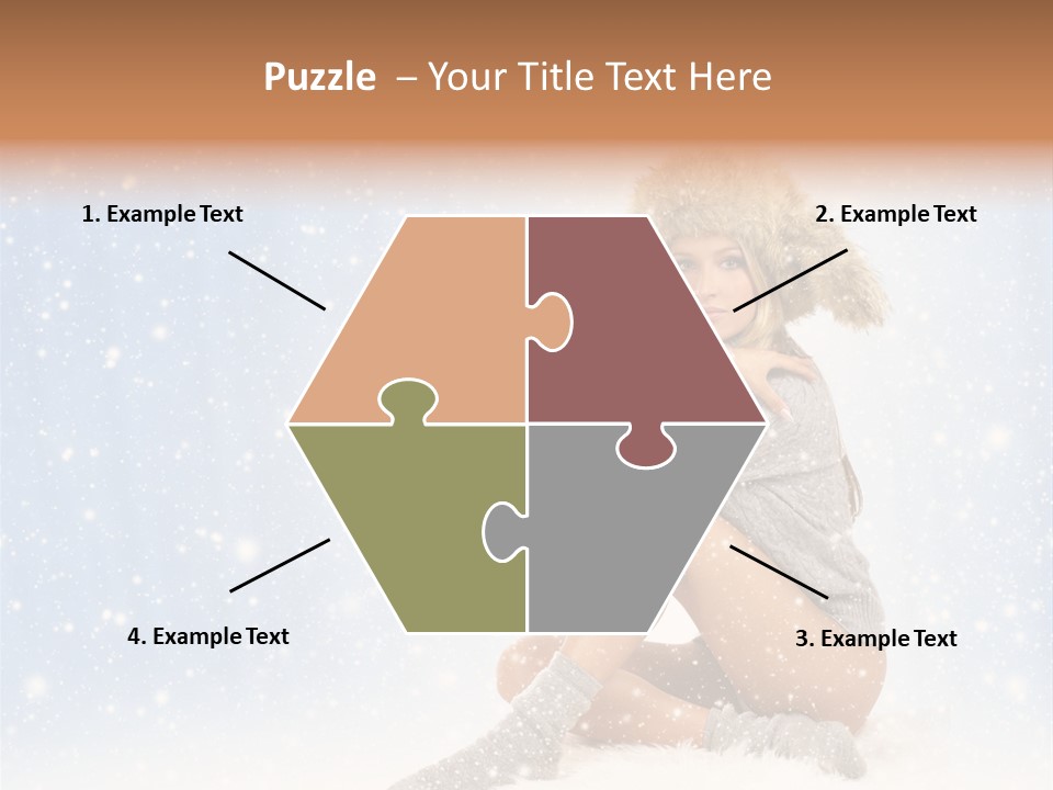 Warm Y Snow PowerPoint Template