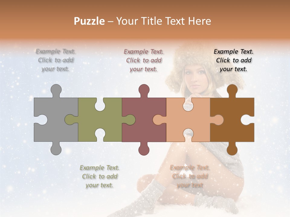 Warm Y Snow PowerPoint Template