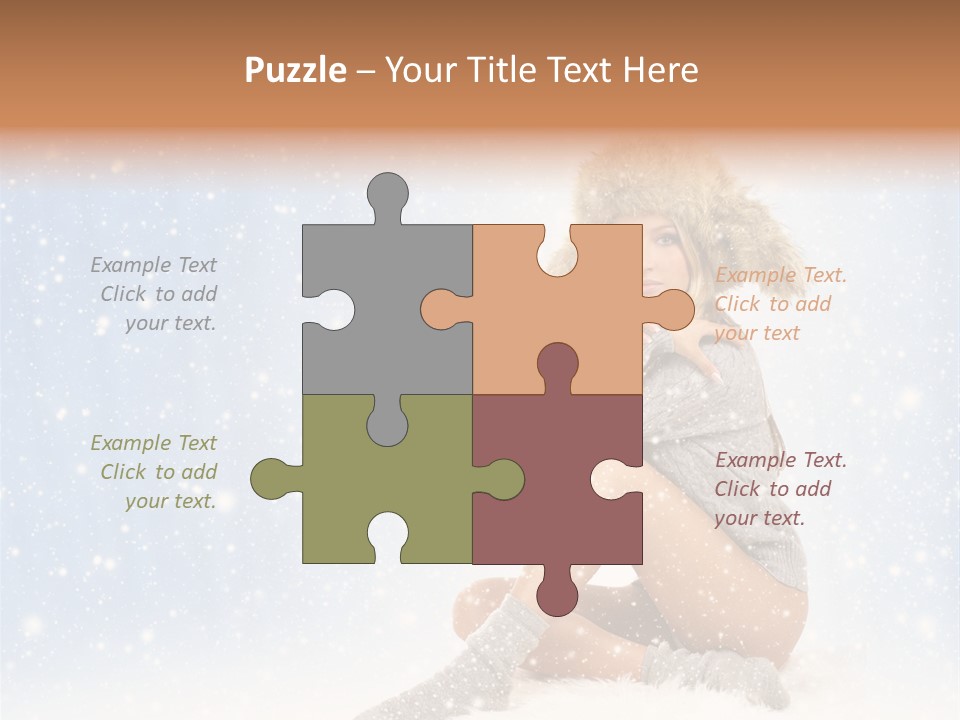 Warm Y Snow PowerPoint Template