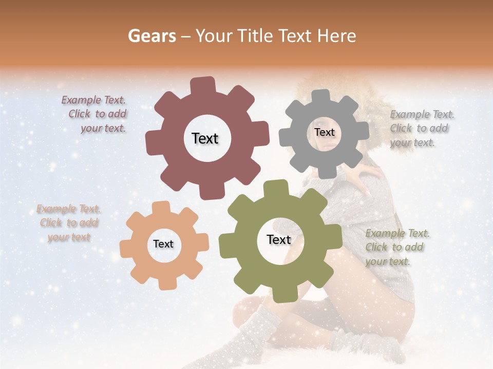 Warm Y Snow PowerPoint Template