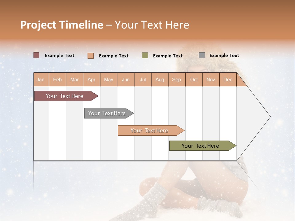 Warm Y Snow PowerPoint Template