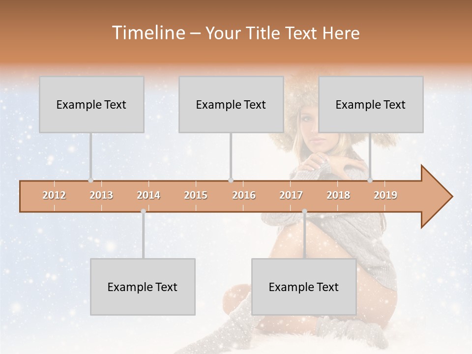 Warm Y Snow PowerPoint Template