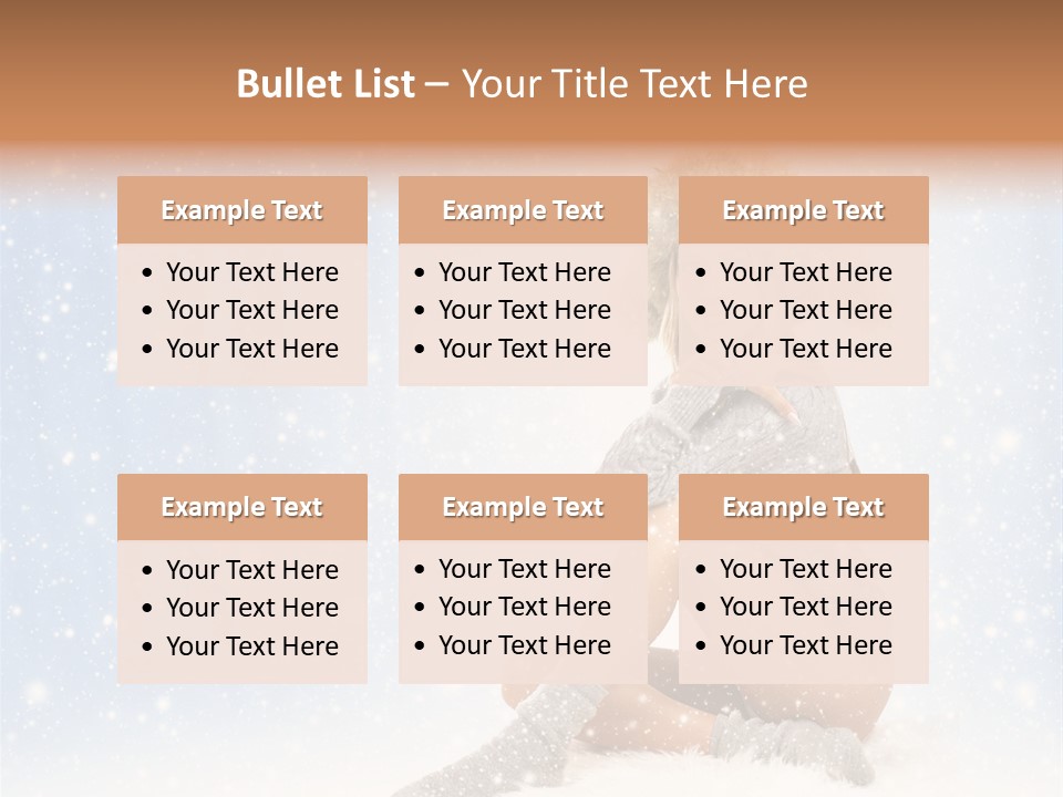 Warm Y Snow PowerPoint Template