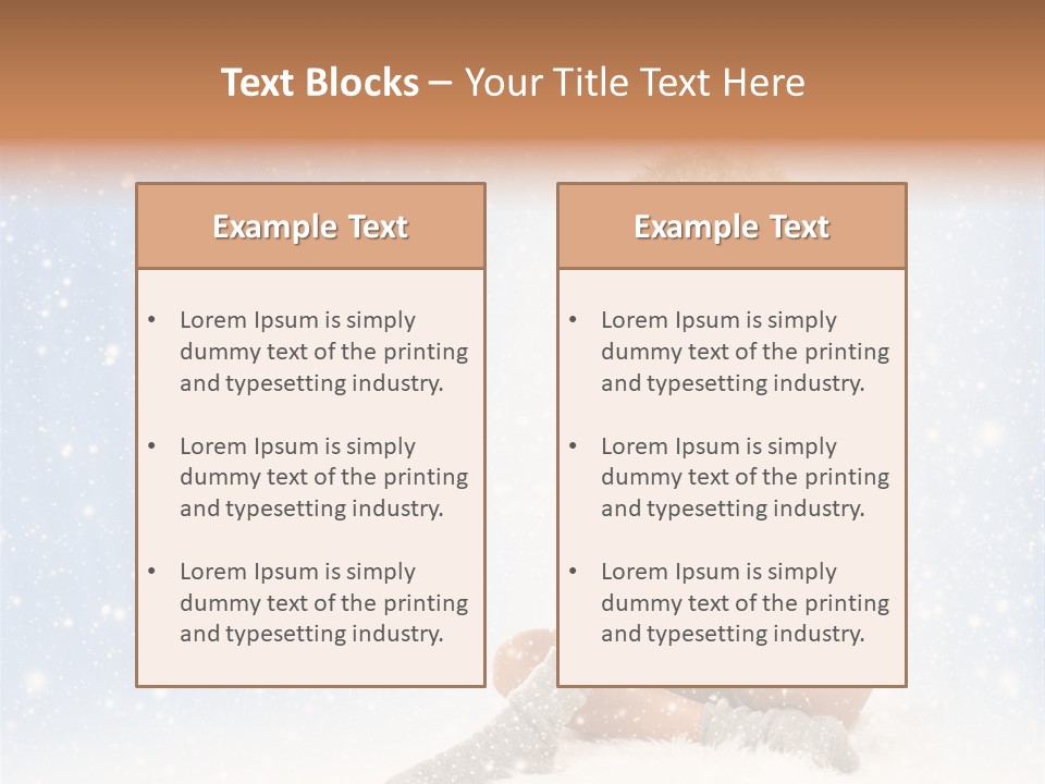 Warm Y Snow PowerPoint Template