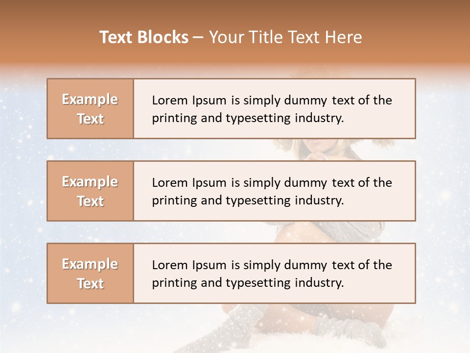 Warm Y Snow PowerPoint Template