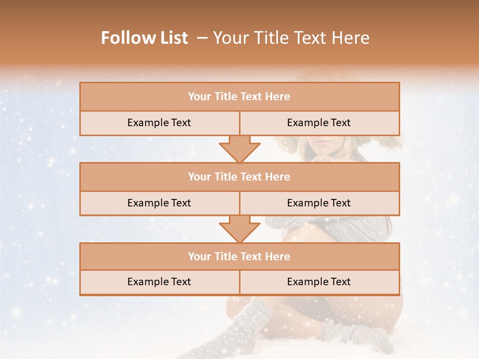 Warm Y Snow PowerPoint Template