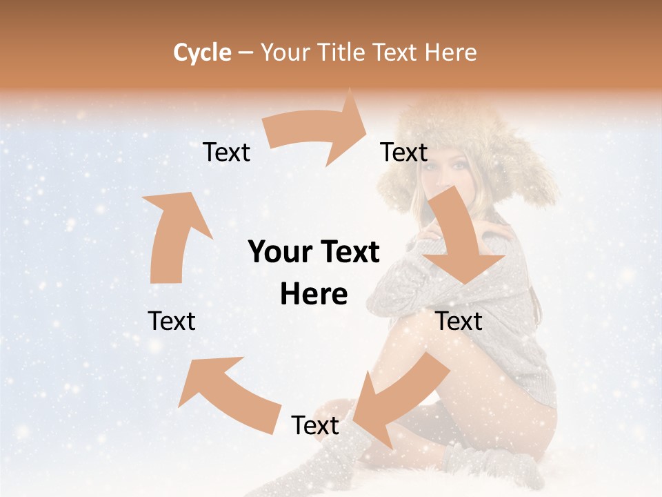 Warm Y Snow PowerPoint Template
