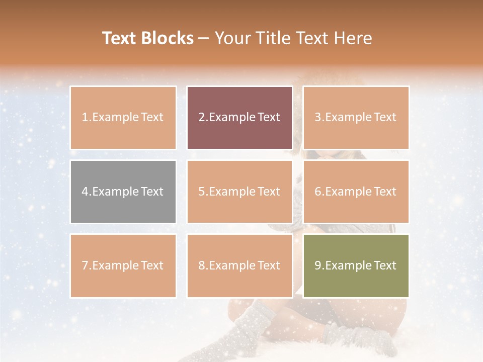 Warm Y Snow PowerPoint Template